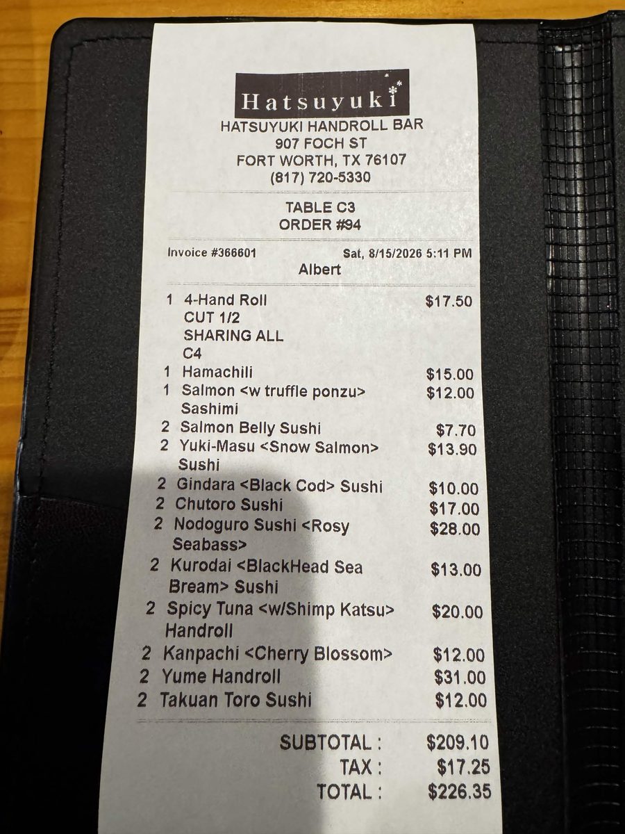 Receipt